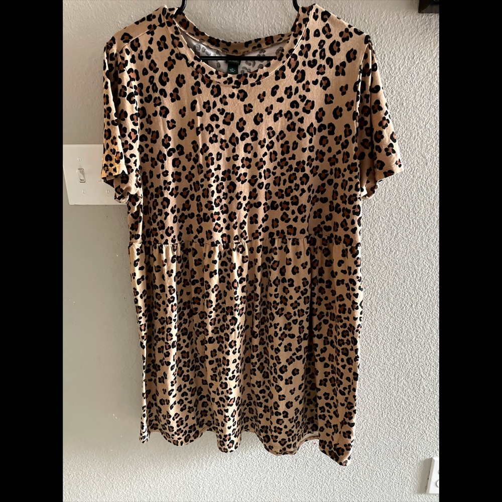 Leopard print dress